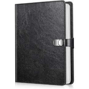 Fintie Photo Album 4x6 Photos - 112 Photos Premium Vegan Leather Cover with Snap Fastener, Portable Wallet Photo Albums, Black