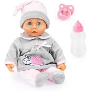 Bayer Design First Words 15" Baby Doll in Grey in Saudi Arabia