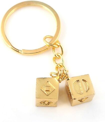 BMTick (2 PACK 4 DICE) سلسلة مفاتيح Lucky Metal Dice من Han Solo - ملحق حلقة مفاتيح مبتكر - كيف هو حظك in Kuwait