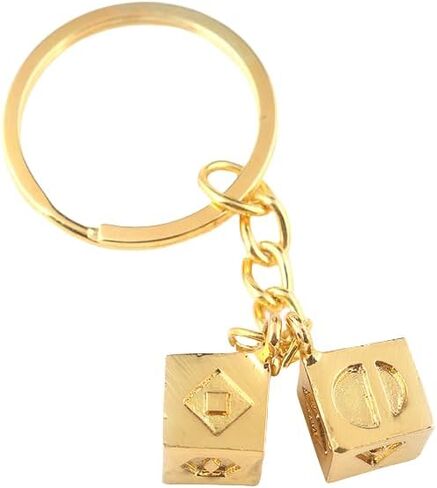 BMTick (2 PACK 4 DICE) سلسلة مفاتيح Lucky Metal Dice من Han Solo - ملحق حلقة مفاتيح مبتكر - كيف هو حظك in Kuwait