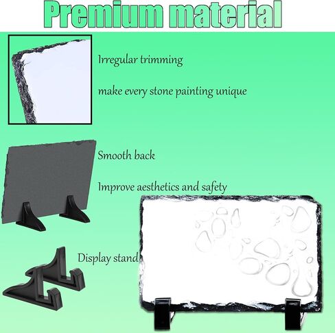 عبوة من 6 قطع من الواح التسامي من لونكويفي، اطار صور من الحجر الصخري غير لامع نقل الحرارة، لوحة صور مخصصة مع حامل عرض، ديكور هدايا يمكنك صنعها بنفسك in Kuwait