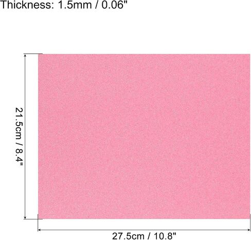 أوراق إسفنجية EVA لامعة من MECCANIXITY باللون الأبيض مقاس 10.8x8.4 بوصة 1.5 ملم للفنون والحرف اليدوية، عبوة من قطعتين in Kuwait