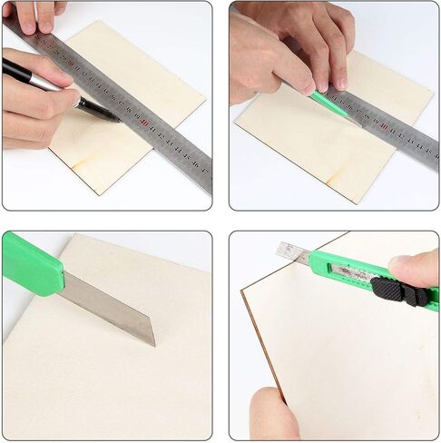 CertBuy 50 Pcs Unfinished Wood Pieces 6 x 6 Inch Square Blank Wood Natural Wooden Squares Cutouts for DIY Crafts, Painting, Staining, Carving, Coasters Making, Christmas, Home Decorations in Kuwait