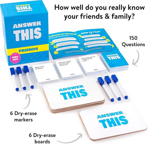 Answer This - How Well Do You Know Your Family & Friends? - Fun Party Card Game for Teens & Adults - Great Conversation Starter in Kuwait