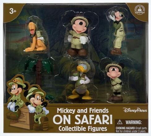 Disney Parks Exclusive - Cake Topper Figures - Mickey and Friends On Safari in Kuwait