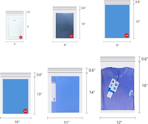 أكياس بولي بسحاب شفاف مقاس 4 × 6 بوصة 100 قيراط بسحاب قابل لإعادة الإغلاق أكياس بلاستيكية بسحاب 2 مل للمطبوعات والبطاقات والخرز والفنون والحرف اليدوية والكوكيز والصابون والحلوى والمجوهرات بحجمين للاختيار من بينها in Kuwait