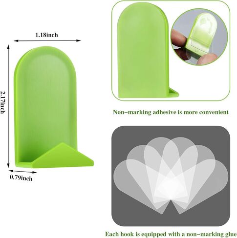 6 Pieces Cutting Mat Hanger, 2.17 Inch x 1.19 Inch Cutting Mat Storage, Standard Grip Cutting Mat Holder, Green Cut Mats Accessories in Saudi Arabia