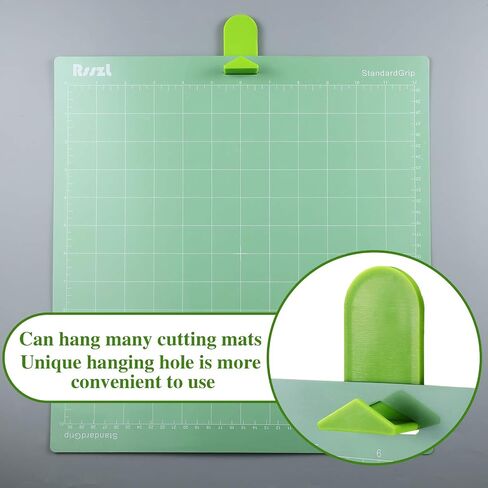 6 Pieces Cutting Mat Hanger, 2.17 Inch x 1.19 Inch Cutting Mat Storage, Standard Grip Cutting Mat Holder, Green Cut Mats Accessories in Saudi Arabia