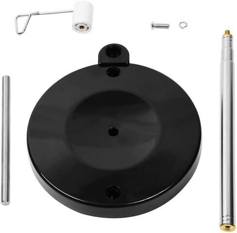 ThreadNanny Adjustable Thread Spool Holder - Adjustable Height Universal Single Cone Thread Stand for Sewing Machine - Heavy Base Embroidery Quilting Serger Sewing Thread Holder (Black) in Saudi Arabia