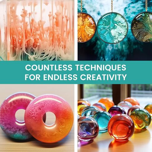 حبر كحول راتنجات لراتنجات الإيبوكسي - 30 لونًا حبر قائم على الكحول عالي التركيز، صبغة طلاء راتنجات الإيبوكسي لطبق بيتري الراتنج، كوستر، طلاء، كوب بهلوان، صناعة المجوهرات (10 مل لكل منها) in Kuwait