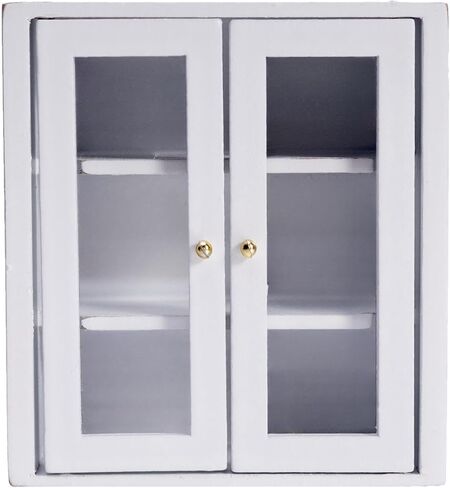 1 12 Scale Dollhouse Furniture Miniature Kitchen Cabinet Wood Wall Display Shelf Dollhouse Kitchen Accessory for Wooden Dollhouse Decoration Miniature House Furniture Living Room in Kuwait