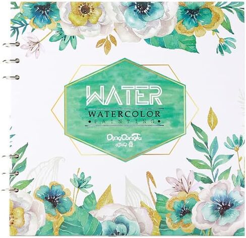 Watercolor Art Paper Pad, Heavyweight 20 Sheets 140lb/300gsm, Spiral Bound Acid Free Cold Pressed Paper, Large Painting & Drawing Sketchbook, Art Supplies for Wet, Dry & Mixed Media in Saudi Arabia