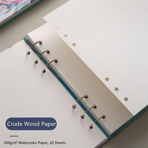 Watercolor Art Paper Pad, Heavyweight 20 Sheets 140lb/300gsm, Spiral Bound Acid Free Cold Pressed Paper, Large Painting & Drawing Sketchbook, Art Supplies for Wet, Dry & Mixed Media in Saudi Arabia