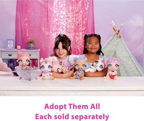 MGA Entertainment Glitter Babyz Jewels Daydreamer Unicorn Baby Doll with Magical Color Changes, Lavender Glitter Hair, “Magic" Outfit, Diaper, Shampoo Bottle, Pacifier Accessories Gift, Ages 3 4 5+ in Saudi Arabia