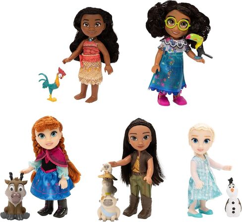 Disney Princess Disney 100 Modern Moments Multi-Princess Petite 5-Pack Gift Set, Includes Elsa, Anna, Mirabel, Raya & Moana in Saudi Arabia