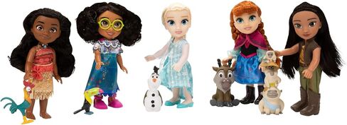 Disney Princess Disney 100 Modern Moments Multi-Princess Petite 5-Pack Gift Set, Includes Elsa, Anna, Mirabel, Raya & Moana in Saudi Arabia