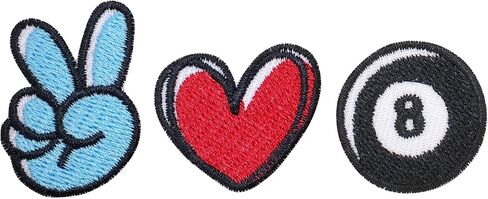 3 PCS I Love Sport Iron On Patches for Clothing Embroidered Applique Patch Badge Sew On Emblem DIY Craft (Baseball) in Saudi Arabia