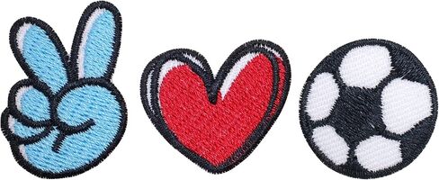 3 PCS I Love Sport Iron On Patches for Clothing Embroidered Applique Patch Badge Sew On Emblem DIY Craft (Baseball) in Saudi Arabia