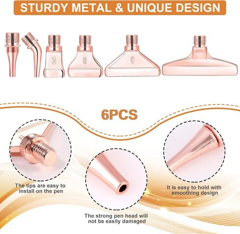 Diamond Painting Pen with Screw Thread Tips,1PCS Diamond Art Pen and 3 PCS Rose Gold Stainless Steel Metal Tips,Diamond Painting Tools for DIY Diamond Art in Kuwait