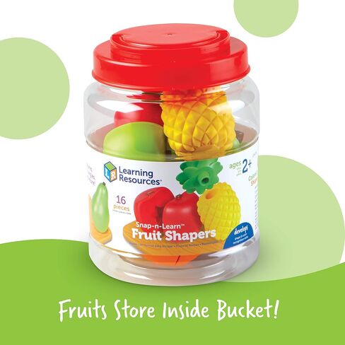 Learning Resources Snap-n-learn Fruit Shapers,Fine Motor Toy for Toddlers, Ages 2+ in Saudi Arabia