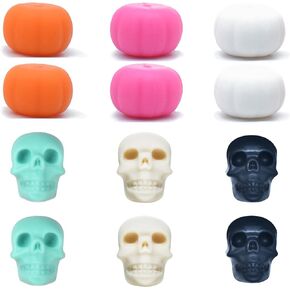 سدادات إبر الحياكة، واقيات أطراف الحياكة الصغيرة، سدادات غرز جمجمة اليقطين اللطيفة والهالوين، أغطية إبر الحياكة لملحقات لوازم الحياكة in Kuwait