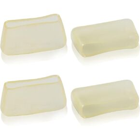 8Pcs Replacement Rubber Tips For Glass Breaking Pliers Flat Jaws Tips Key Fob Hardware 1 Inch Key Fob Pliers Attach Rubber Tips Stained Glass Supplies for Hardware Install Labor Day Gifts