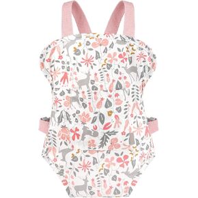 GAGAKU Baby Doll Carrier for Toddlers Doll Carrier for Little Girls Toy Baby Carrier for Kids Reborn Baby Doll Accessories - Pink (Leaf)