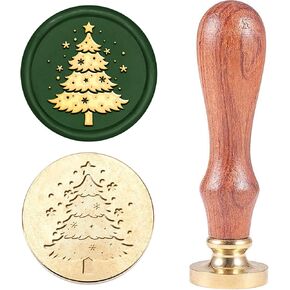 MAYJOYDIY Christmas Reindeer Wax Seal Stamp Offical Seal of The North Pole Reindeer Stamp Xmas Vintage Sealing Stamp 25mm Removable Brass Head for Letters Invitations Envelopes Gift Packing in Saudi Arabia
