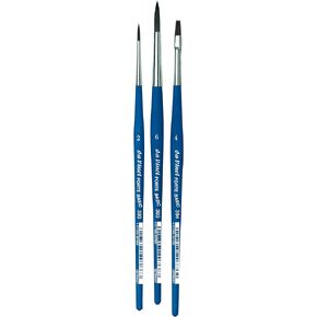 مجموعة فرش طلاء Da Vinci Student Series 3505 Forte للطلاب/المبتدئين، صناعية بمقبض أزرق، 3 فرش