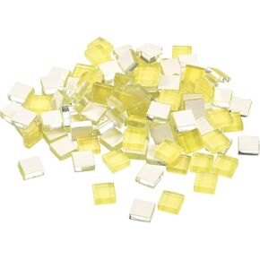 MECCANIXITY Mosaic Tiles, Micro Glass Tiny Mini Mosaic Tile DIY Hobbies Handmade Crystal Free Stone Craft Material Creativity (Gray Pack of 110)