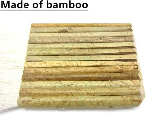 2 PCS Sheep Hair Hake Blender Brush,Hake Multihead Bamboo Brush Latex Paint Brush for Kiln Wash,Watercolor, Ceramic, Pottery Painting Drawing Drafting in Kuwait