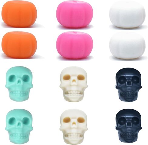 سدادات إبر الحياكة، واقيات أطراف الحياكة الصغيرة، سدادات غرز جمجمة اليقطين اللطيفة والهالوين، أغطية إبر الحياكة لملحقات لوازم الحياكة in Kuwait