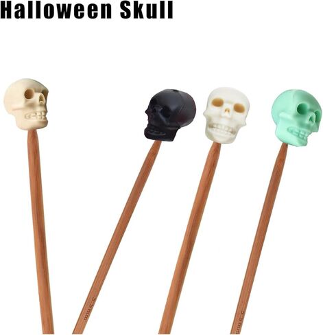 سدادات إبر الحياكة، واقيات أطراف الحياكة الصغيرة، سدادات غرز جمجمة اليقطين اللطيفة والهالوين، أغطية إبر الحياكة لملحقات لوازم الحياكة in Kuwait