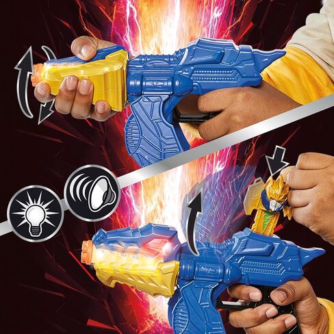 Power Rangers Dino Fury Gold Fury Blade Blaster Superhero Costume Accessory Ranger Morpher with Electronics Great Gift for Kids Ages 5 & Up in Saudi Arabia