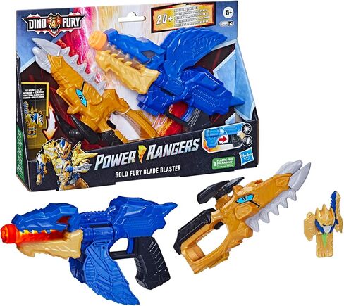 Power Rangers Dino Fury Gold Fury Blade Blaster Superhero Costume Accessory Ranger Morpher with Electronics Great Gift for Kids Ages 5 & Up in Saudi Arabia