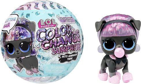 L.O.L. Surprise! LOL Surprise Glitter Color Change Pets with 5 Surprises- Collectible Pet Including Glittery Accessories, Holiday Toy, Great Gift for Kids Girls Boys Ages 4 5 6+ Years Old in Kuwait