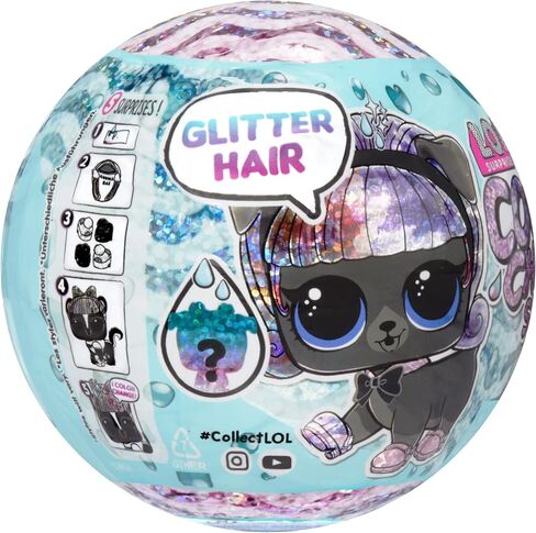 L.O.L. Surprise! LOL Surprise Glitter Color Change Pets with 5 Surprises- Collectible Pet Including Glittery Accessories, Holiday Toy, Great Gift for Kids Girls Boys Ages 4 5 6+ Years Old in Kuwait