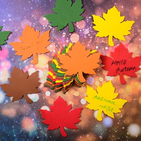 60 Pieces Maple Leaves Cutouts Foam Fall Leaves 6'' Foam Leaf Cutouts Assorted Colors Fall Leaves Die cuts for Thankful Tree, Thanksgiving Party Decoration, Leaf Foam Piecing, Bulletin Board in Saudi Arabia