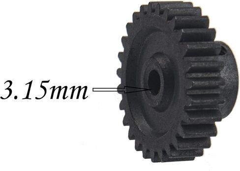 ShareGoo Metal 44T Diff Gear Reduction Gear & 27T Motor Gear Pinion Gears Set Compatible with WLtoys 144001 1/14 RC Car Truck in Saudi Arabia