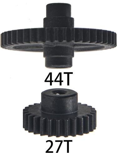 ShareGoo Metal 44T Diff Gear Reduction Gear & 27T Motor Gear Pinion Gears Set Compatible with WLtoys 144001 1/14 RC Car Truck in Saudi Arabia