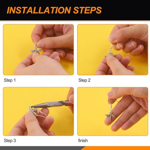 Rustark 1533Pcs Hypoallergenic Earring Making Supplies Kit with Earring Hook, Earring Back, Earring Posts, Jump Ring, Jewelry Pliers, Earring Holder Card, Clear Bag for Jewelry Making Earring Repair in Saudi Arabia