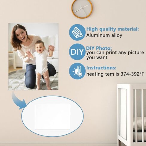 ABuff 24PCS Sublimation Blanks Aluminum Sheet 4 x 6 Inch Photo Sign Blank Metal Sheet Wall Poster Frame Sublimation Blank for Sublimation Heat Press, White in Saudi Arabia