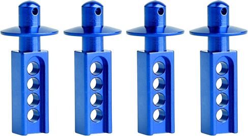 FriHobby RC Body Post يتصاعد من الألومنيوم لـ Traxxas Mini E-Revo 1/16 4WD Racing Monster Truck 4PCS (أزرق داكن) in Kuwait