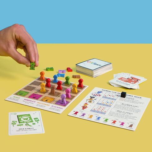 Cultivate Board Game | Award-Winning | Satirical Cult Leaders | Casual Board Game | Take-That | Ages 14+ | for 2-5 Players | 20-50 Min Playtime | Made by Pops & Bejou Games in Saudi Arabia