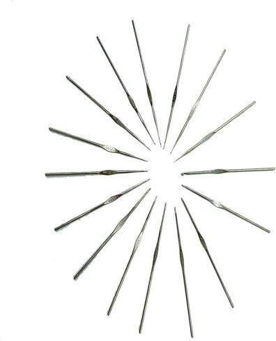 16 PCS Steel Latch Hooks Needle, Crochet Hook with Different Size. in Saudi Arabia
