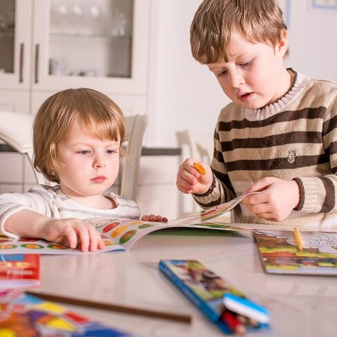 كتاب ملصقات منتفخ للأطفال - كتاب ملصقات قابل لإعادة الاستخدام للأطفال الصغار 1-3، كتب ملصقات للأطفال 2-4 مع أكثر من 80 ملصقًا قابلاً لإعادة اللصق، ألعاب للفتيات والأولاد من سن 4 إلى 8 سنوات، أنشطة الأطفال الصغار للسفر بالسيارات والطائرات in Kuwait