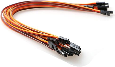 VIMVIP 3Pin 30cm Servo Extension Cable 22AWG 60 Cores Wire Male to Male Futaba JR for DJI Phantom 4 3 2 DJI Inspire 2 1 and Other Remote Control Aircraft in Kuwait