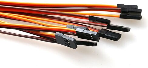 VIMVIP 3Pin 30cm Servo Extension Cable 22AWG 60 Cores Wire Male to Male Futaba JR for DJI Phantom 4 3 2 DJI Inspire 2 1 and Other Remote Control Aircraft in Kuwait