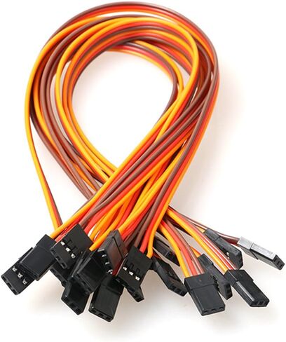 VIMVIP 3Pin 30cm Servo Extension Cable 22AWG 60 Cores Wire Male to Male Futaba JR for DJI Phantom 4 3 2 DJI Inspire 2 1 and Other Remote Control Aircraft in Kuwait