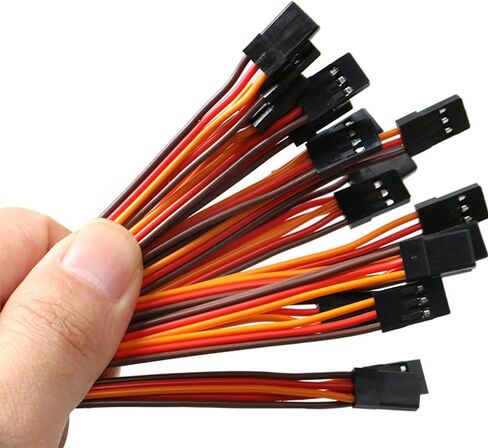 VIMVIP 3Pin 30cm Servo Extension Cable 22AWG 60 Cores Wire Male to Male Futaba JR for DJI Phantom 4 3 2 DJI Inspire 2 1 and Other Remote Control Aircraft in Kuwait